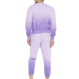 Traje de entrenamiento de estilo callejero con logotipo personalizado, gran oferta 2025, conjunto de chándal de ropa de gimnasio, chándales de algodón de alta calidad para hombre, cuello redondo - Product Image 3