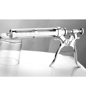Venta al por mayor de la mejor calidad de instrumentos quirúrgicos veterinarios personalizados de acero inoxidable pistola de jeringa de vaca para animales precio barato - Product Image 2