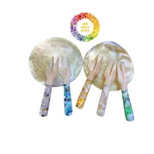 Cuillère de luxe en coquillage, cuillère en nacre idéale pour servir des plats raffinés, ustensiles de cuisine en coquillage naturel, cadeaux uniques pour la cuisine. - Product Image 4