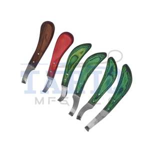 Cuchillo de pezuña de herrador de acero inoxidable herramienta de recorte de pezuña de caballo veterinario de TARIQ MFG CO CE ISO EU - Product Image 4