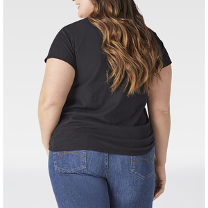 Camisetas de Algodón Personalizadas para Mujer, Manga Corta, Ropa Casual con Logotipos Bordados Personalizados, Diseño en Blanco, Patrón Sólido - Product Image 5