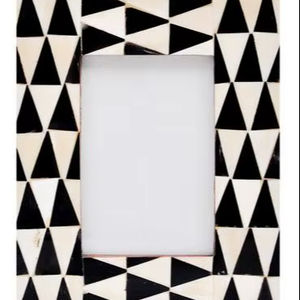 Cadre photo haut de gamme, écologique, fait main, avec incrustation de os, travail d'incrustation complexe fait à la main et base en bois MDF - Product Image 1