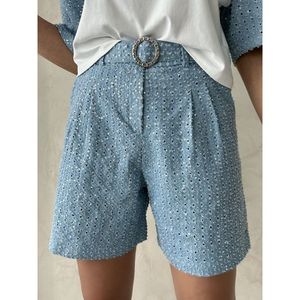 Shorts en jean à paillettes pour femmes - Product Image 4
