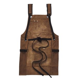 Delantal de soldadura de piel de vaca de tela suave sublimación ODM OEM de fabricación Premium hecho a medida al por mayor construcción de cuero resistente - Product Image 2