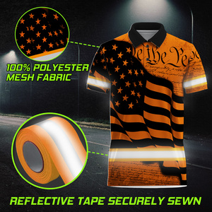 เสื้อยืดแขนสั้นสำหรับผู้ชายผ้าคอตตอน100% สามารถมองเห็นได้ชัดเจน - Product Image 3