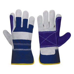 PromotionGreen Split Guantes DE SEGURIDAD DE CUERO Puño largo Resistente al calor Ropa DE TRABAJO Protección de manos industrial Guantes de soldadura al por mayor - Product Image 6