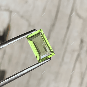 Peridoto Natural AAA+, Piedra Semipreciosa, Corte Rectangular Baguette, Piedras Sueltas para Joyería, Certificadas - Product Image 5