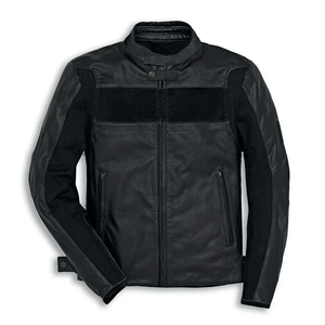 Rider Men's Pro Biker Black Cuero de vaca genuino Chaqueta de moto de carreras Racer CE-Certified Armours Chaqueta de motocicleta para hombres - Product Image 3