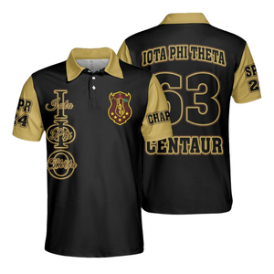 เสื้อโปโลอิโอต้า ฟี เธต้า กรีก 1963 เสื้อผ้าสำหรับผู้ชายผ้าฝ้ายพรีเมียมปักลายเสื้อผ้าสำหรับสมาคมนักศึกษา - Product Image 3