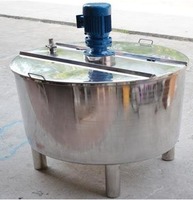 Cuve de mélange industrielle robuste en acier inoxydable avec moteur, capacité 500-1000L, pour l'homogénéisation de solides, liquides et gaz, processus intensifs