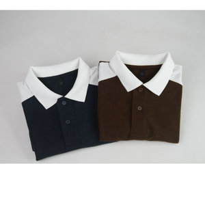 เสื้อโปโลแบบเรียบๆสไตล์ลำลองสำหรับผู้ชายเสื้อยืดพิมพ์ลายกีฬาสีแดงแห้งเร็วสำหรับ100% คอตตอนราคาถูก - Product Image 5