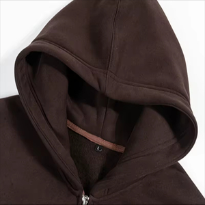 Ensemble 2 pièces pour femmes, sweats à capuche décontractés, surdimensionnés, entièrement zippés, écologiques, respirants, en coton et spandex. - Product Image 4