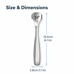Râpe à pieds professionnelle en acier inoxydable de qualité supérieure, double face, avec poignée ergonomique, durable, pour éliminer les callosités - Product Image 4