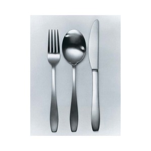 Nouveau design de couverts à poignée ensemble de mariage argenterie conception simple en acier inoxydable métal couteau fourchette cuillère ensemble de couverts - Product Image 5