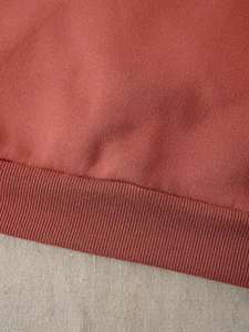 Sweat-shirt à col rond rose personnalisé unisexe pull en molleton de coton respirant à manches longues coupe ample baggy hiver Streetwear OEM - Product Image 3