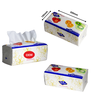 Mouchoirs en papier de qualité supérieure, 4 couches épaisses, sans agent fluorescent, origine Vietnam, 400 feuilles ou sur mesure - Product Image 1