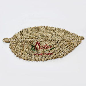 Tapis en jonc de mer Artex Dong Thap pour la décoration de la maison, motif feuille - Product Image 3