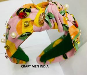 Wholesale <b>Elastic</b> Pearl Crystal European-American Style Customized Color Girls Hair Ties Designer <b>Headband</b> for Women Fast - Product Image 2