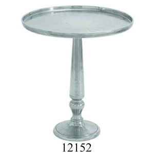 Best Quality Cast Aluminum Round Tray <b>Table</b> Plain Polished Accent <b>Table</b> Metal Furniture <b>Side</b> <b>Table</b> for Home and Office - Product Image 1
