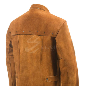 Veste d'hiver pour le soudage de vêtements de travail ignifuges et imperméables avec col montant Logo avant personnalisé Fabriqué au Pakistan Vente en gros - Product Image 4