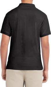 Men's Performance Short Sleeve for Polo Shirt Quick Dry 100% Polyester with Solid 3D Pattern - Product Image 5