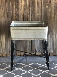 Refroidisseur de baignoire en métal avec support, jardinière Supports galvanisés pour plantes surélevées - Product Image 3