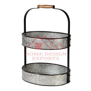 ถาดเหล็กชุบสังกะสี2ชั้นสำหรับเครื่องครัวดีไซน์ล่าสุดถาด2022เป็นมิตรกับสิ่งแวดล้อม - Product Image 4