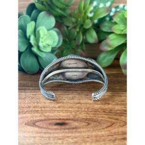 Bob Becenti Golden Hill's Fashion <b>Cuff</b> <b>Bracelet</b> Turquoise & Sterling <b>Silver</b> - Product Image 3