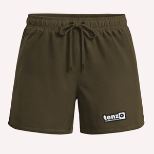 Shorts de sport décontractés pour hommes, séchage rapide, toile, taille haute élastique, cordon de serrage, respirant, entraînement, logo personnalisé, OEM/ODM 2026 - Product Image 5