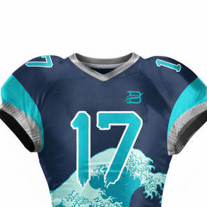 Camiseta de Fútbol Americano Sublimada Personalizada, Uniforme de Juego y Entrenamiento para Hombre, Transpirable, de Malla - Product Image 2