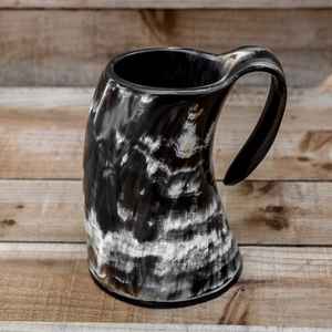 Viking Design Natural Crafts Tasse à corne à boire Chope polie avec décoration de bière personnalisable - Product Image 2