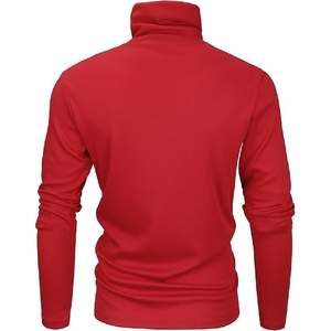 High Quality Wholesale Men's Crewneck Spring Casual <b>Knit</b> Sweaters Solid Color Breathable with Front Logo for Winter - Product Image 2