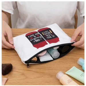 Teacher Appreciation Cosmetic Bag Zipper <b>Makeup</b> Pouch Stationary Battery Pattern Toiletry <b>Case</b> for Gift and School Use 22x13.5cm - Product Image 5