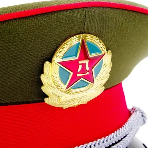 Casquettes d'officier sur mesure pour hommes, style unique, broderie design, uniforme, casquettes à visière pour officiers - Product Image 6