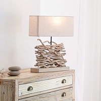 Lampes de table en bois Art déco modernes avec couleur personnalisée, éclairage élégant pour la décoration de la maison, des restaurants et des hôtels par NINNET Thaïlande