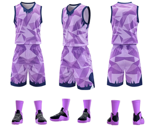 Ensemble de maillot de basket-ball, short respirant, léger, à séchage rapide, vêtements de sport athlétiques pour hommes, entraînement d'équipe, match - Product Image 5