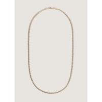 Collier empilable Carter – Chaînes à maillons en corde chevron et serpent – Accessoire religieux vintage et tendance en or jaune unisexe