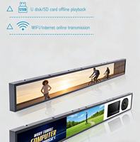 Gestrecktes LCD-Display-Streifenbildschirm für Regalkanten, Digitale Beschilderung für Supermarkt-Werbung, Regal-Display für den Einzelhandel