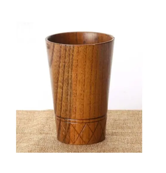 Vasos de madera de diseño único, vasos de whisky sólidos de calidad estándar para el hogar, cocina, artículo decorativo, precio barato