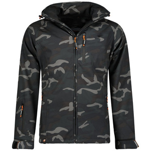 Nuevos puños elásticos Durable Relajado Fit Premium Softshell Chaqueta cortavientos para hombres Cómoda chaqueta transpirable de peso pesado para hombres - Product Image 5