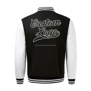 Custom Logo Available Men Wool Varsity Jacket Leather Sleeve Custom College Baseball Jacket Private Label Support - Product Image 6