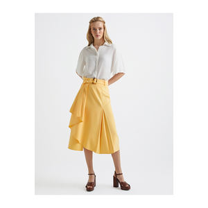 BGN กระโปรงคาดเอวผู้หญิงแบบอสมมาตรมีกระเป๋าแบบ S23S071 - Product Image 2