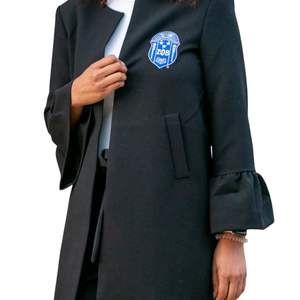 ZPHIB Chaqueta de manga de Campana Negra con escudo bordado para conferencias de hermandad y ocasiones formales - Product Image 4