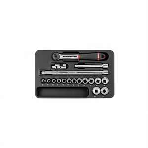 Usag 18-Piece <b>Ratchet</b> Set with Polygonal <b>Sockets</b> and Inserts for <b>Socket</b> Product Use - Product Image 2