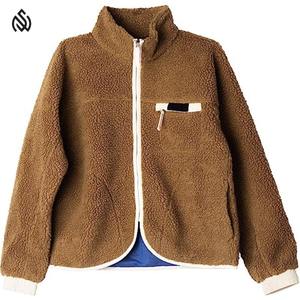 Winter Jacket <b>Men</b> <b>Fleece</b> Coats Solid Color Pockets <b>Fleece</b> Warm Zip up Jacket Factory Customized <b>Sherpa</b> <b>Fleece</b> Jacket - Product Image 1