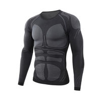 Ensemble de vêtements de sport pour homme, collants de compression pour la gym, entraînement, jogging, course à pied, respirant, séchage rapide, spandex/polyester