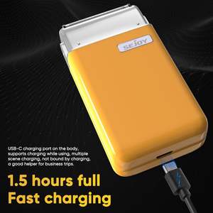 Afeitadora Eléctrica Portátil Mini para Hombre con Tira LED y Cabezal Magnético, Cuchilla Única USB, Resistente al Agua IPX7, Cuchillas de Malla Dentada - Product Image 6