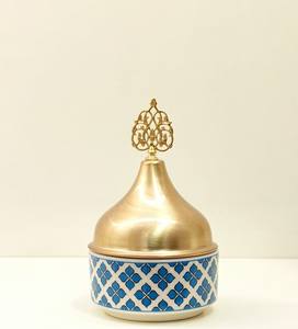 Arabic Black <b>Lid</b> Dates <b>Serving</b> <b>Bowl</b> Box for Ramadan in Customized Finished Latest Look Modern Design Pot for <b>Serving</b> Use - Product Image 2