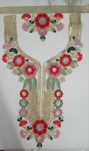 Cuello bordado de lentejuelas contemporáneo en red para blusa, vestido de Sari, escote, sastrería étnica, uso de boutique de moda - Product Image 6