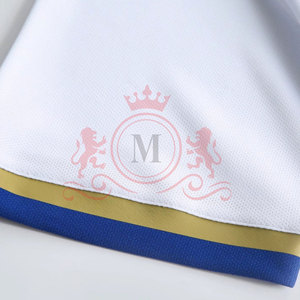 Camiseta de Fútbol Blanca con Cuello en V para Hombre, Manga Corta, Poliéster que Absorbe la Humedad, Corte Ajustado, Ropa Deportiva para Todas las Temporadas - Product Image 5